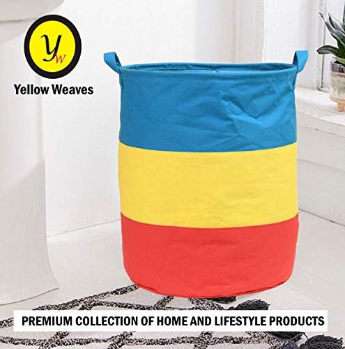 Sarı Örgüler Kirli giysiler için Çok Amaçlı Çamaşır Torbası /Sepeti (50 Ltr)