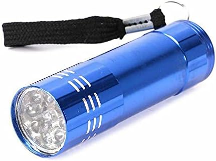 Dıona J Mini flaş ışığı için LED UV jel kür lamba ışığı el tırnak tırnak kurutucu el feneri 9 LEDs 395nm UV el feneri Dedektörü