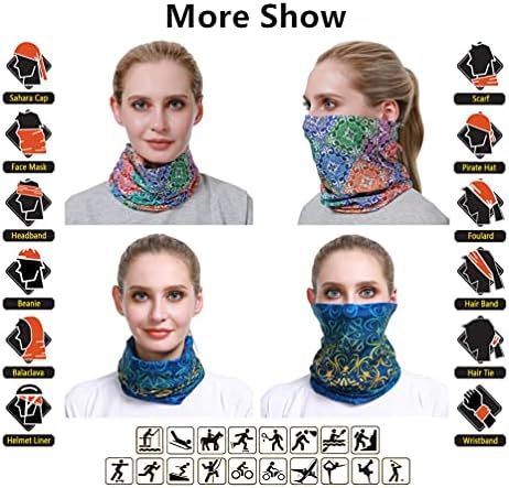 VANCROWN Kafa Boyun Tozluk Başkanı Wrap Şapkalar Yüz Maskesi Sihirli Eşarp Bandana Erkekler ve Kadınlar için