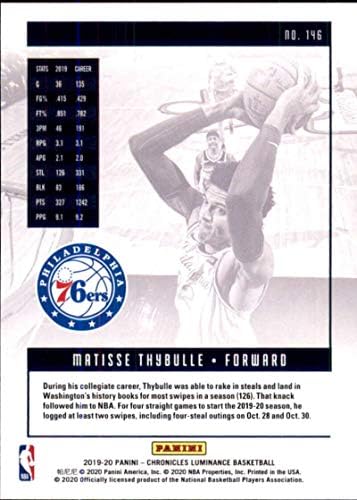2019-20 Panini Chronicles Parlaklık 146 Matisse Thybulle Philadelphia 76ers RC Çaylak NBA Basketbol Ticaret Kartı