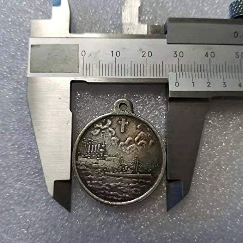 VanSP Kopya 1904 Gümüş Kaplama hatıra parası Rus Rozeti Madalya-SSCB Onur Cesaret Ödülleri Madalya Hatıra Parası Gümüş Dolar