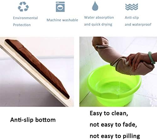 Bellek Köpük Banyo Paspas,Banyo için Kaymaz Emici Süper Rahat Mercan Polar Banyo Kilim Halı,makine Yıkanabilir Banyo Kilim
