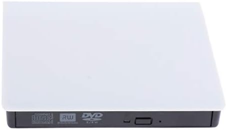 SDENSHİ Harici DVD CD Sürücüsü, USB 3.0 Yazıcı Yazıcı Sürücüsü Oynatıcı, Dizüstü / Masaüstü için Yüksek Hızlı Veri Aktarımı-Beyaz