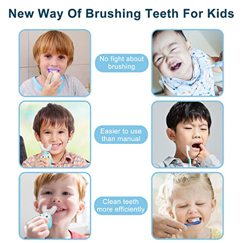 Çocuklar Elektrikli Diş Fırçaları, Ultrasonik Otomatik Fırça, IPX7 Su Geçirmez ve 3 Temizleme Modu, Bebekler Çocuklar için