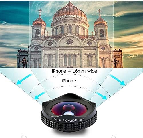 Apexel iPhone Lens, CPL Filtreli 16mm Geniş Açılı Kamera Lensi iPhone 7 6/6s 6Plus/6s Plus Samsung Galaxy S7/S6 Çoğu Andriod