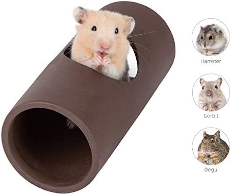 Niteangel Seramik Hamster Tüneli ve Tüpleri Saklanma Yeri: Cüce Robo Suriye Hamsterleri Fareler Sıçanlar veya Diğer Küçük Hayvanlar