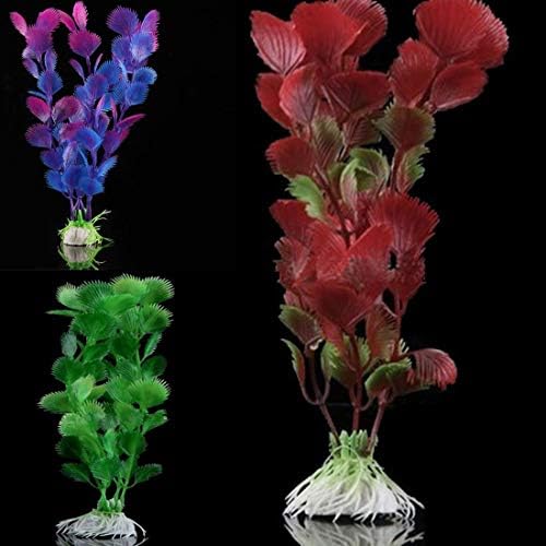 pulabo Ekonomik Bitki Sucul Yapay Yeşil Yapay Plastik Su Bitki Çim Akvaryum Dekorasyon Akvaryum Fishbowl için Mükemmel İşçilik