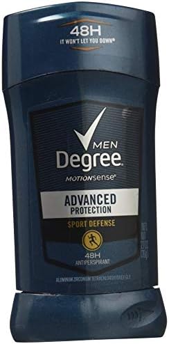 Derece Spor Savunma Gelişmiş Koruma Antiperspirant Deodorant Sopa, 2.7 oz (12 Paket)