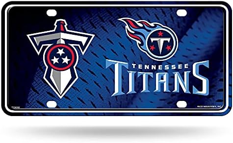 Rico Industries NFL Tennessee Titans Metal Plaka Etiketi