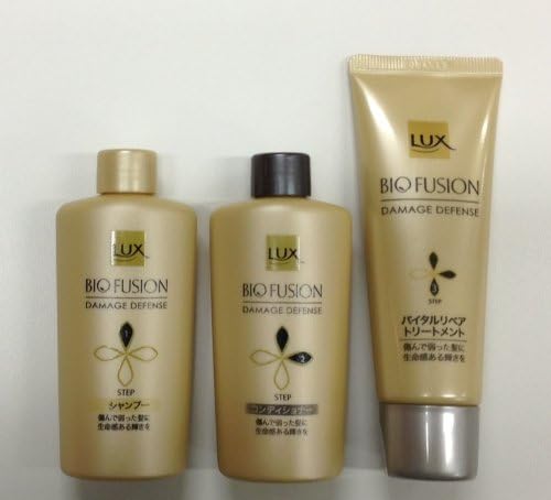 Unilever Japonya LUX BİO FUSİON / Şampuan, Saç Kremi Seti / Hasar Savunma Şampuanı 40g, Saç Kremi 40g, Tedavi 50g (Japonya