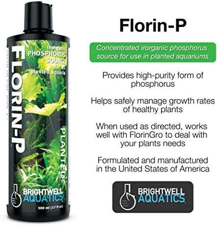 Brightwell Aquatics Florin P - Ekili Tatlı Su Akvaryumları için İnorganik Fosfor Kaynağı
