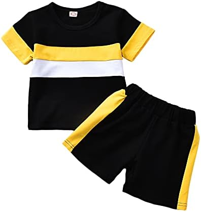 Toddler Bebek Boys Yaz Giyim Setleri T-Shirt Şort 2 Parça Kıyafetler Suits