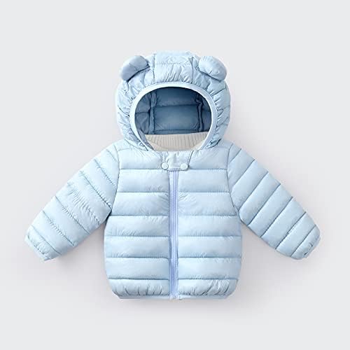 Kirpi Yastıklı Ceketler Kapşonlu Aşağı Palto Snowsuit Dış Giyim ile Ayı Kulak Davlumbaz Kış Sıcak Çocuk Yürüyor Bebek Erkek