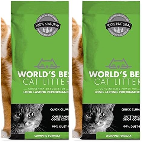 Dünyanın En İyi 2 Paket Kedi Kumu Orijinal Serisi Her Biri 14 Kiloluk Çanta. Üstün Koku Kontrolü, Hızlı Topaklanma ve Evcil