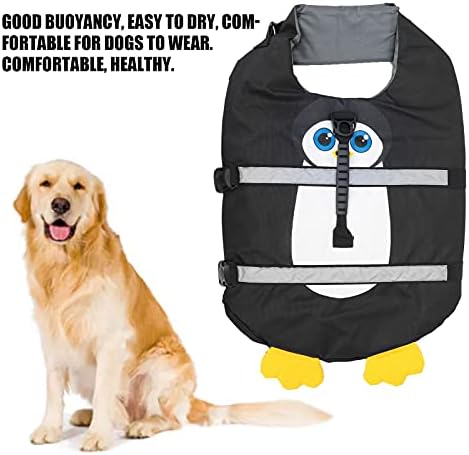 Yivibe Köpek Mayo, Ağır Pet Can Yeleği Su Geçirmez Yüksek Yüzdürme Yansıtıcı Şeritler ile Evcil Hayvanlar için(L)