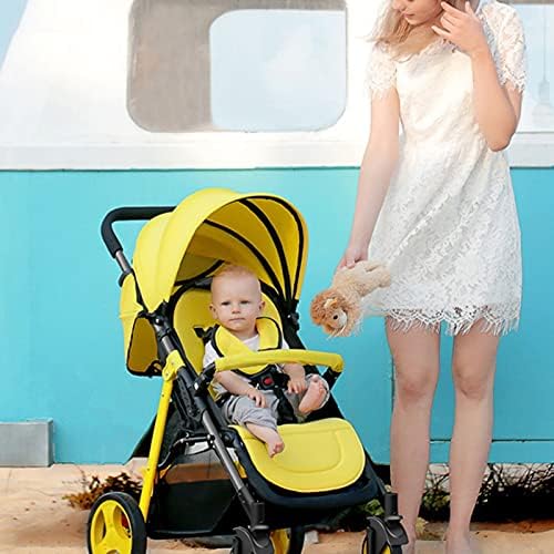 Yuansr Premium Bebek Arabası, Şasi ve Koltuklar-Kompakt araba koltuğu Ayarlanabilir Bebek Arabası-Hafif tek elle Katlanır Bebek