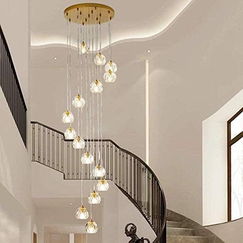 Dayanıklı asılı lamba kristal restoran avizeler döner merdiven ışıkları kişiselleştirilmiş Bar avizeler ev yemek masası ışıkları