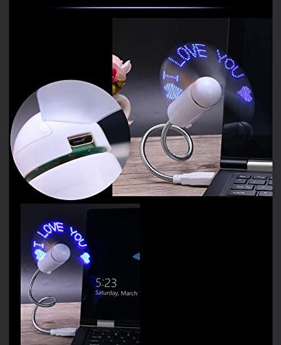 Bonwete Taşınabilir Yaratıcı Mini Yılan Şekilli USB Fan Kelime Fan Dizüstü Ofis Okul Bilgisayar için, 9x3 cm