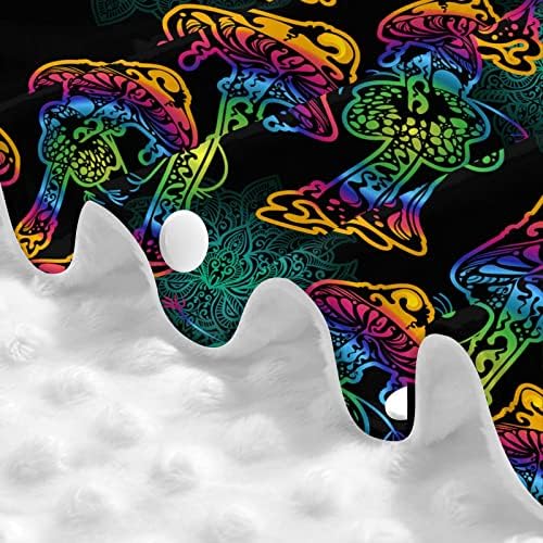 Psychedelic Sihirli Parlayan Mantar Hippi Trance Müzik Bebek Araba Koltuğu Kapağı Kız Erkek Nefes Araba Koltuğu Gölgelik Çok
