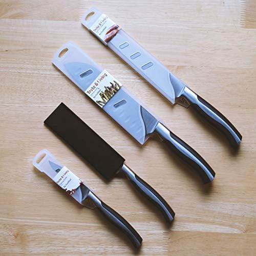 husMait 4 Set Mutfak Bıçağı-Asya tarzı Mutfak Bıçakları - Profesyonel Sınıf Mutfak Bıçağı için Kesme, Doğrama, Kıyma veya Dicing
