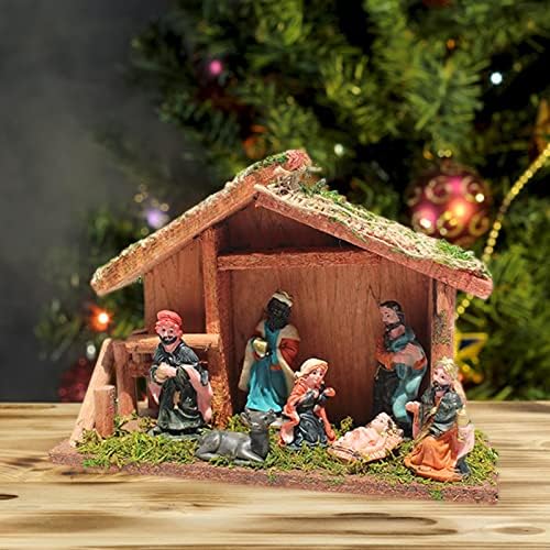 Angelhoo Noel Doğum Seti, Kutsal Aile Doğum Sahnesi, Noel Doğum Seti, Doğum Setleri ve Figürler Ofis Çalışma Oturma Odası Eviniz