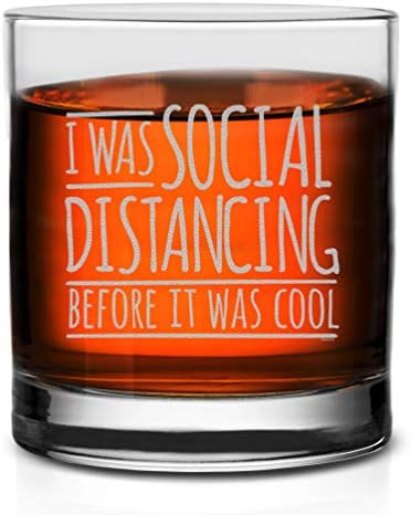 Veracco Serin Viski Bardağı Olmadan Önce Sosyal Mesafedeydim Bekarlığa Veda Partisi İyilik İçmeyi Seven Biri İçin Komik Hediye