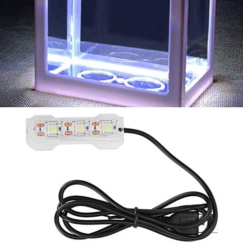 bızofft akvaryum LED ışıkları, Hafif USB şarj sualtı ışığı, plastik Su Geçirmez 2. 4X0. 8 İnç Akvaryum Tatlı Su ofis Masası