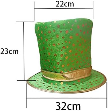 UTYİNG Gümrükleme St Patricks Günü Aksesuarları Parti Favor Seti, Yonca Papyon, Yüksek Şapka, yelek Takım Elbise, İrlandalı