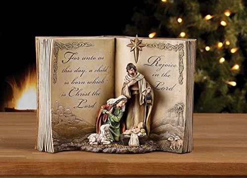 Napco İthalatı Kutsal Aile İncil Doğuş Sahne Reçine Kumtaşı Noel Dekorasyon Heykelcik
