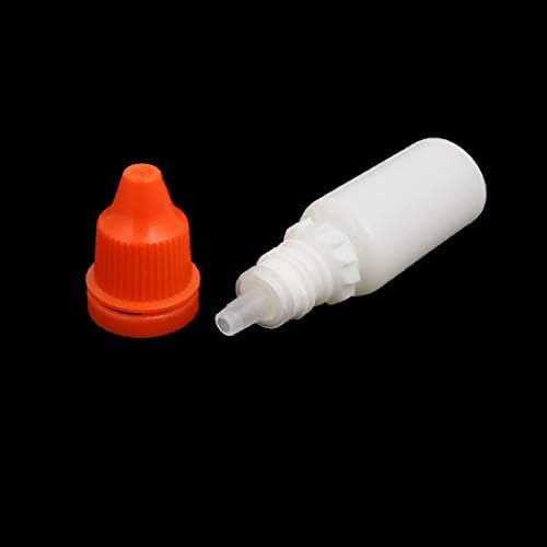 X-DREE 10 ml PE Plastik Sıkılabilir Damlalık Damla Şişe Konteyner Kırmızı Beyaz 3 adet(10 ml PE Plastik Sıkılabilir Damlalık