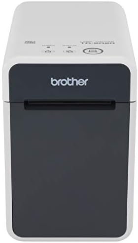 Brother TD2020 Etiketler, Makbuzlar ve Etiketler için 2 inç Masaüstü Termal Yazıcı, 203dpi, 6ips, USB / Seri