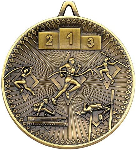 Lapal Dimension Athletics Deluxe Madalyası-On Pakette Antik Altın 2.35