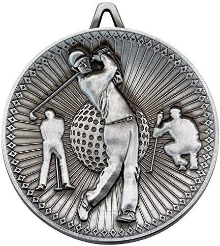 Lapal Dimension Golf Deluxe Madalyası-Antik Gümüş 2.35 in Onluk Paket