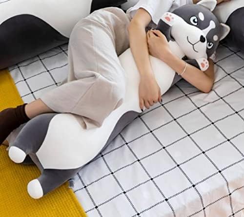 Luella Husky Dolması Hayvan Uzun uyku yastığı, güzel Huskies Tombul Anime Peluş sarılma yastığı, Kawaii Sevimli Rahat Plushie