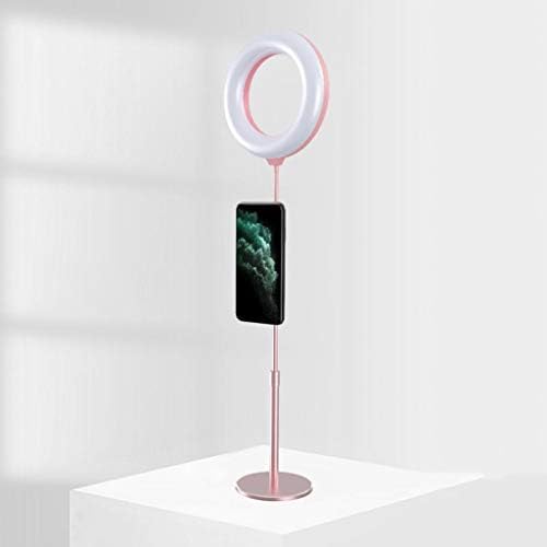 PDGJG masaüstü canlı telefon tutucu alaşım manyetik cep telefonu standı tutucu ile halka dolgu ışığı için canlı Video (Renk: