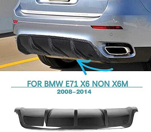 Jun-star Arka Tampon Dudak, Karbon Fiber Arka Difüzör BMW E71 X6 tampon Olmayan X6M 2008-2014