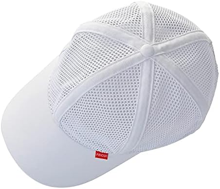 FEICUI Erkekler Mesh Trucker Beyzbol Şapkası Şapka Ayarlanabilir 6-Panel Şapka Açık Spor Giyim