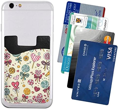 Şeker Telefon Cüzdan, telefon Kredi kartı tutucu 3 m Yapıştırıcı Üzerinde Sopa Cüzdan Cep Kılıf Mate için Cep Telefonu için