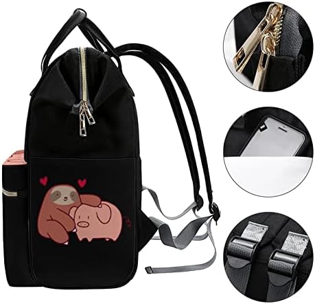 Tembellik seviyor domuz su geçirmez anne sırt çantası omuz çantası şık Nappy sırt çantası seyahat alışveriş için